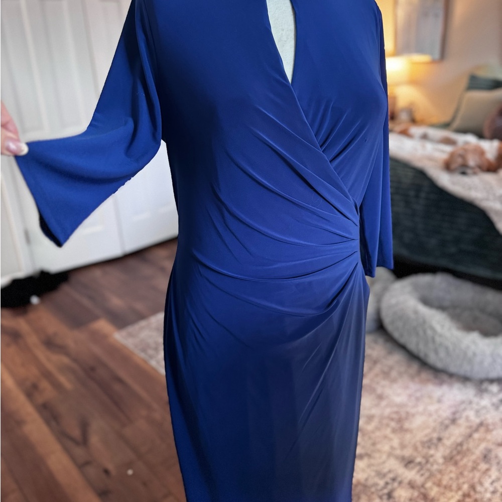 Ralph Lauren Royal Blue Long Sleeve Dress - Picture 2 of 6